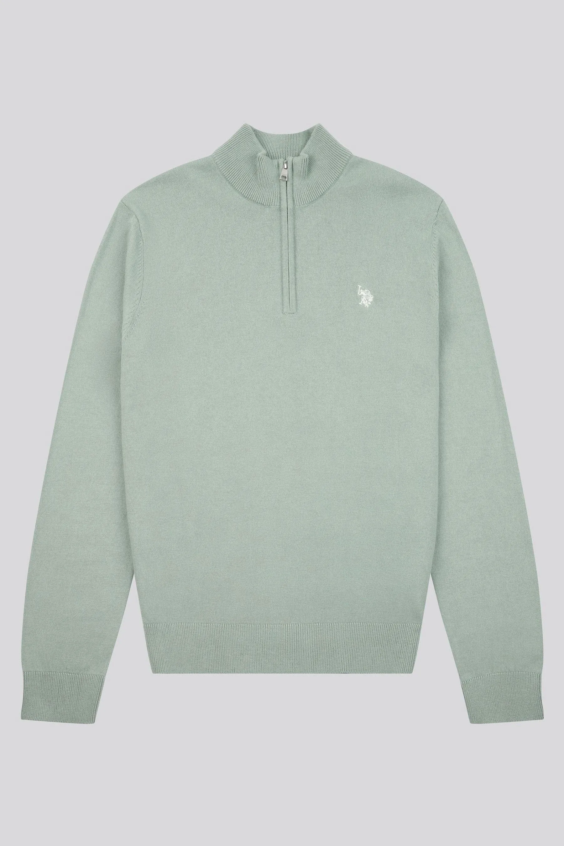 U.S. Polo Assn. Uomo regular Uomo - Fit Collo a imbuto  1/4 Zip Jumper    